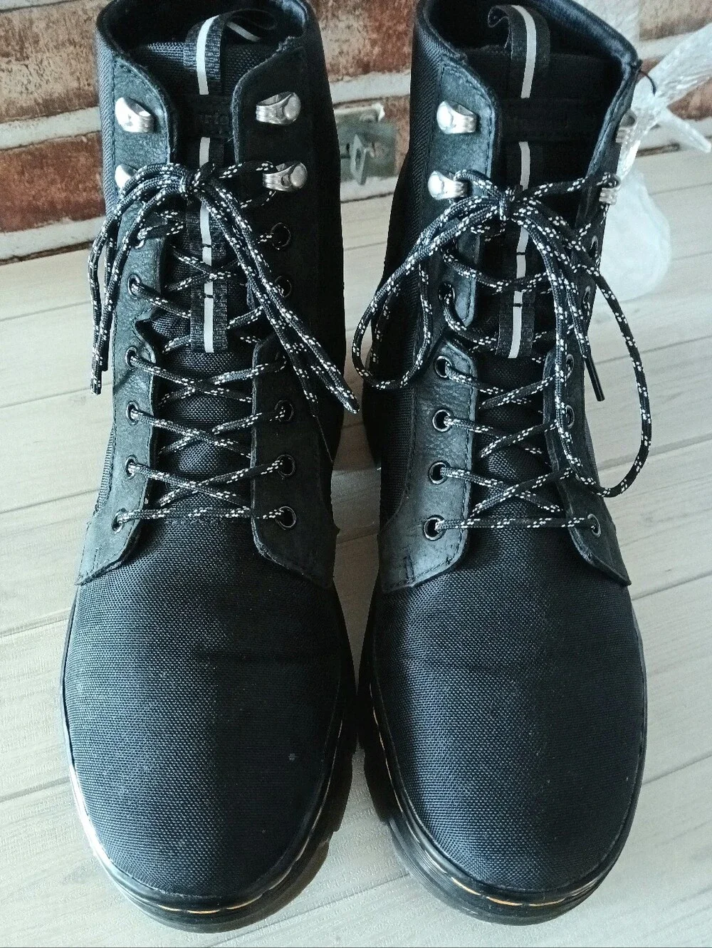 Dr. Marten HERSHEL Combs II Men's Blk Tactical Canvas Combat Boots Shoe Size 11